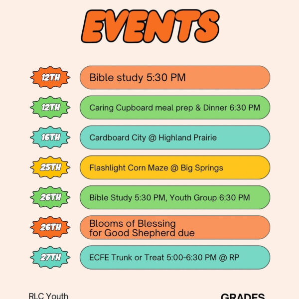 October youth events