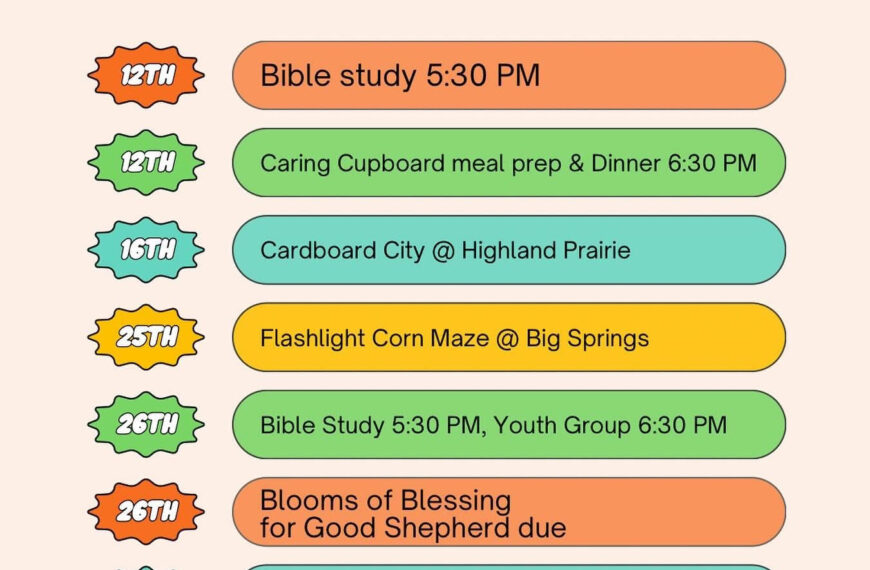 October youth events